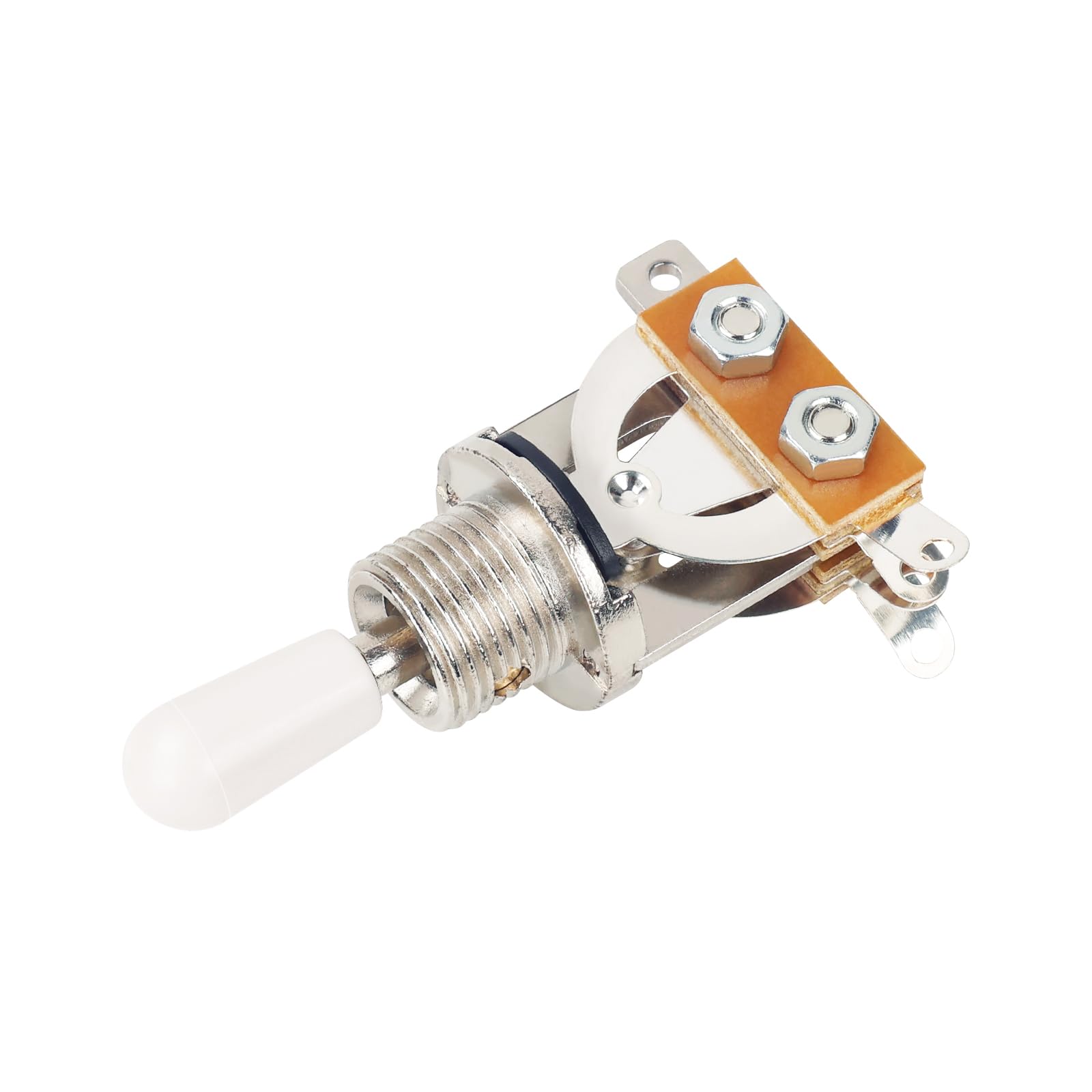 Banworks Metric 3-way Toggle Switch Pickup Selector Switch for Epiphone EPI LP Les Paul Style Guitar JT/DWQ-01 Chrome with White Tip - Image 4