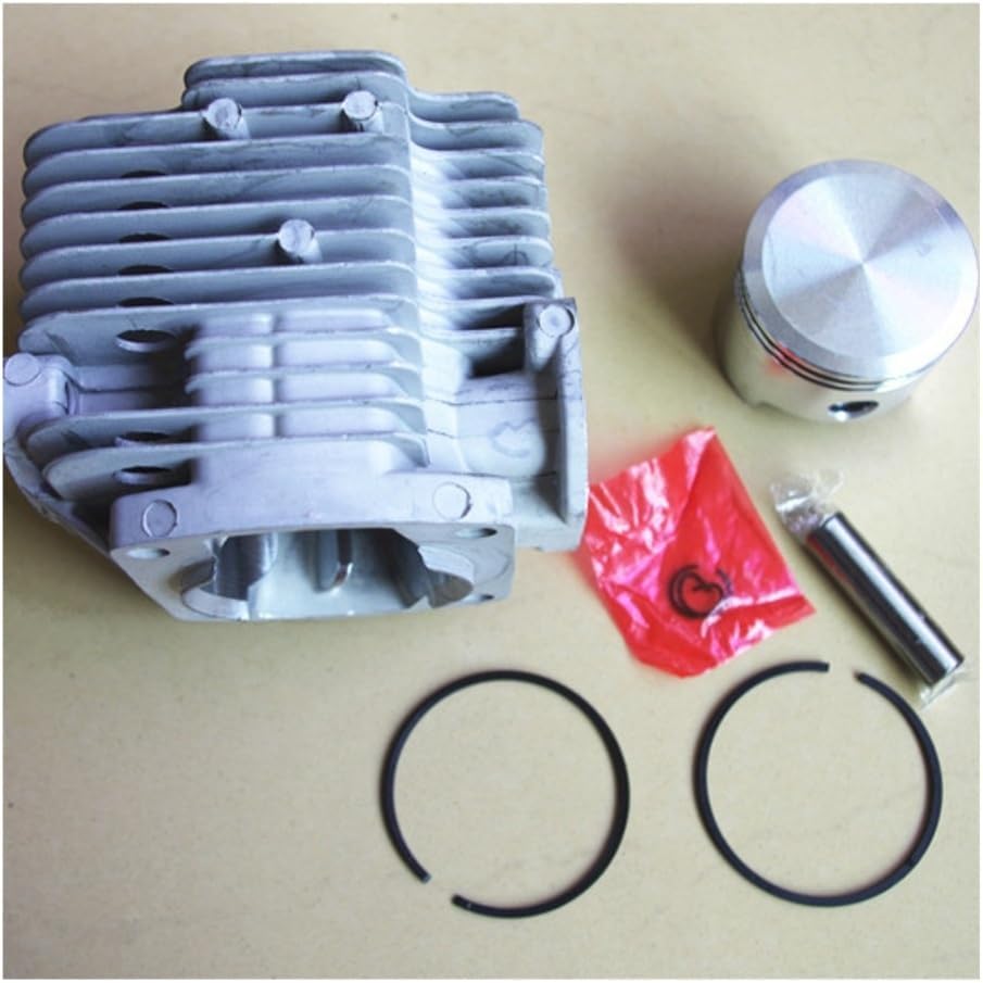 48mm Cylinder Piston Kit with Gasket Fit for 1E48F 48F 63cc 2 Stroke Engine Motor Earth Auger Power Drills Parts(with Cylinder Gasket)