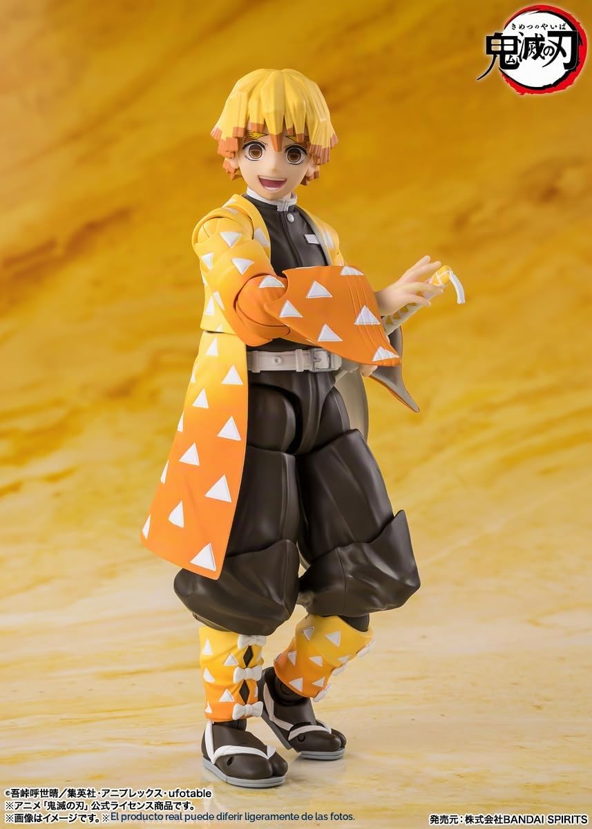 Zenitsu agatsuma Figura 14 cm Demon Slayer kimetsu no Yaiba SH figuarts