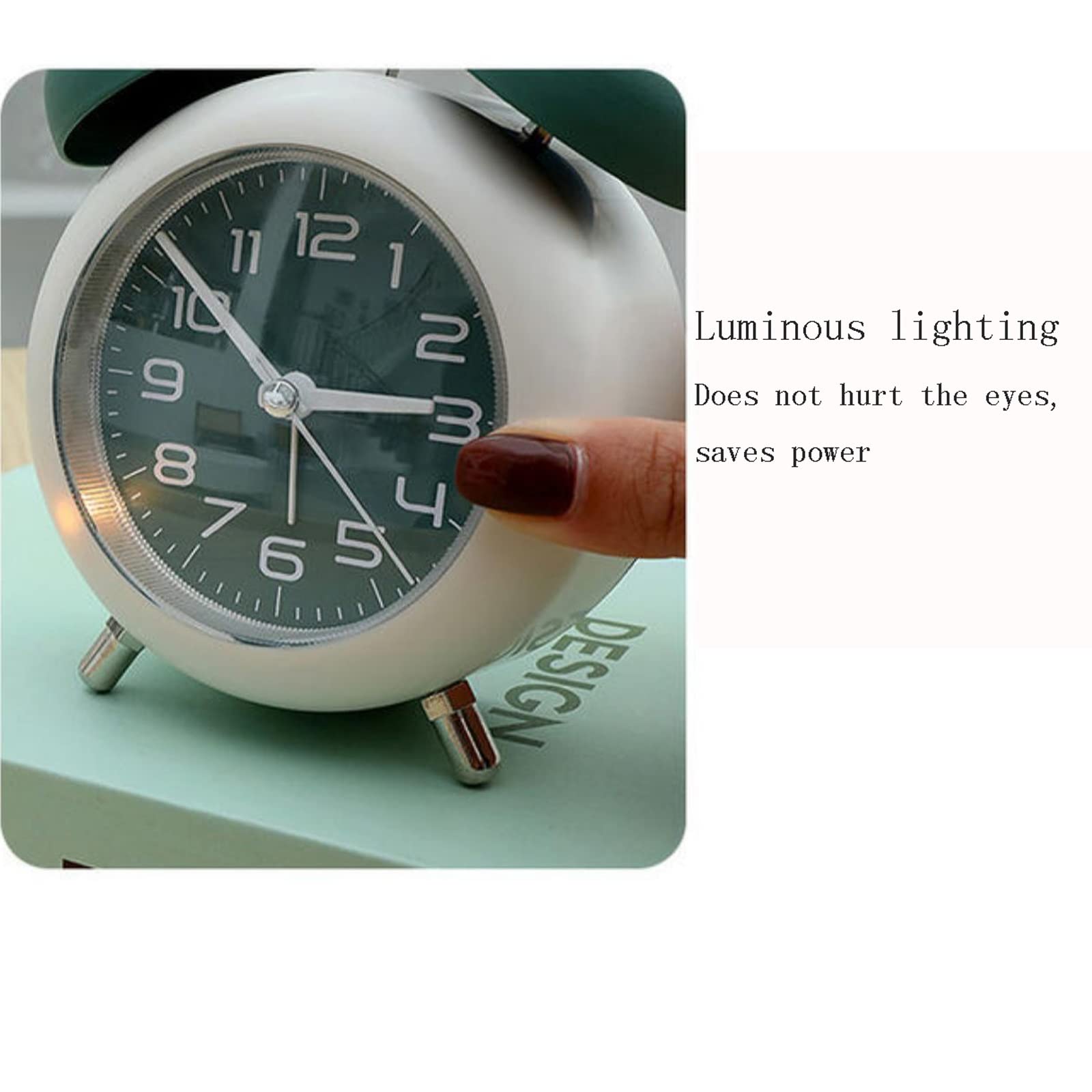 Sveglia/Orologio Digitale, Sveglia A Doppia Campana, Orologio Analogico Da Tavolo, Sveglia Rumorosa Senza Ticchettio, A Batteria, Per Soggiorno, Camera Da Letto, Cucina, Arredamento Per Chi Dorme Prof