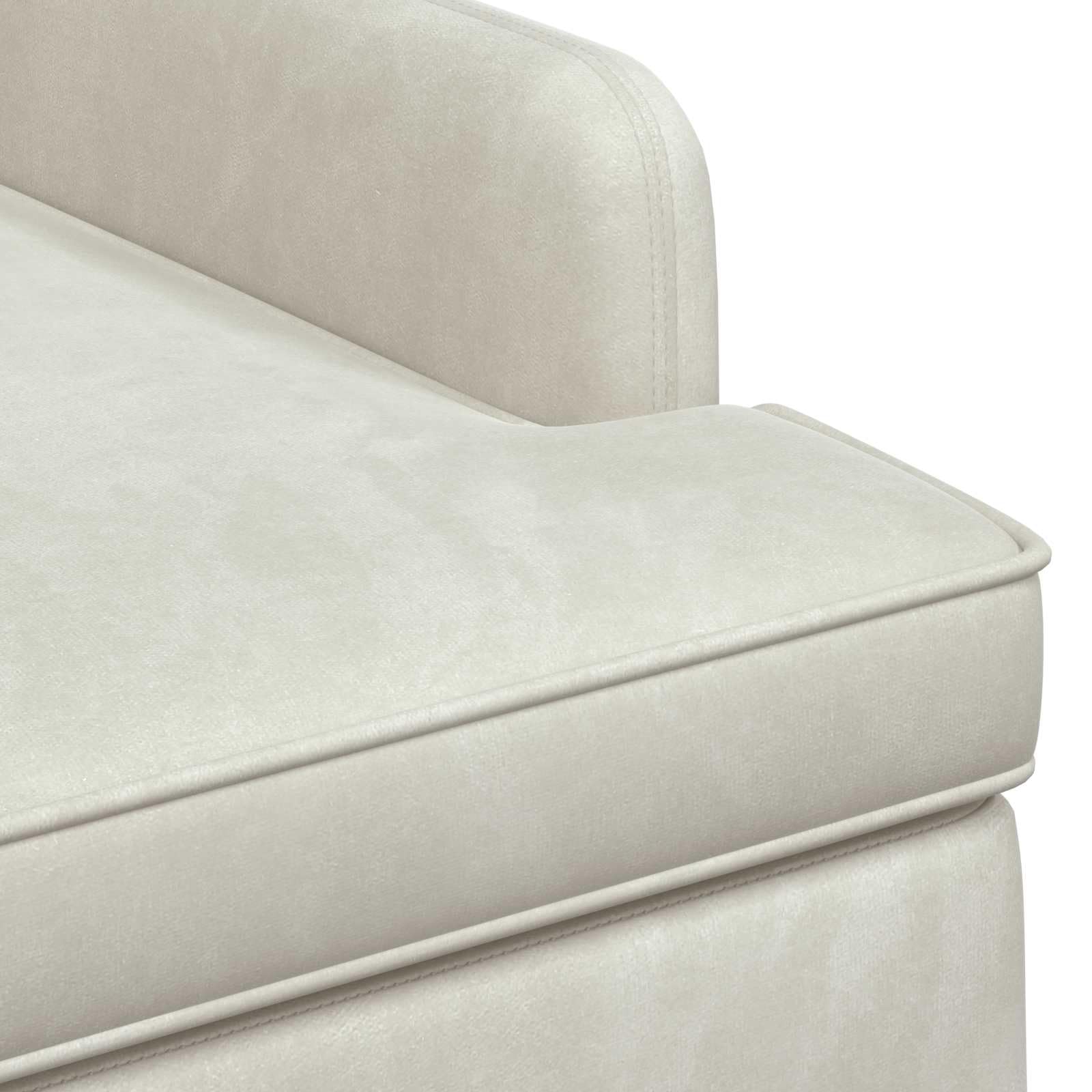 vidaXL Sofá Amoroso con Botones Acolchados Crema 111 x 65 x 79 cm