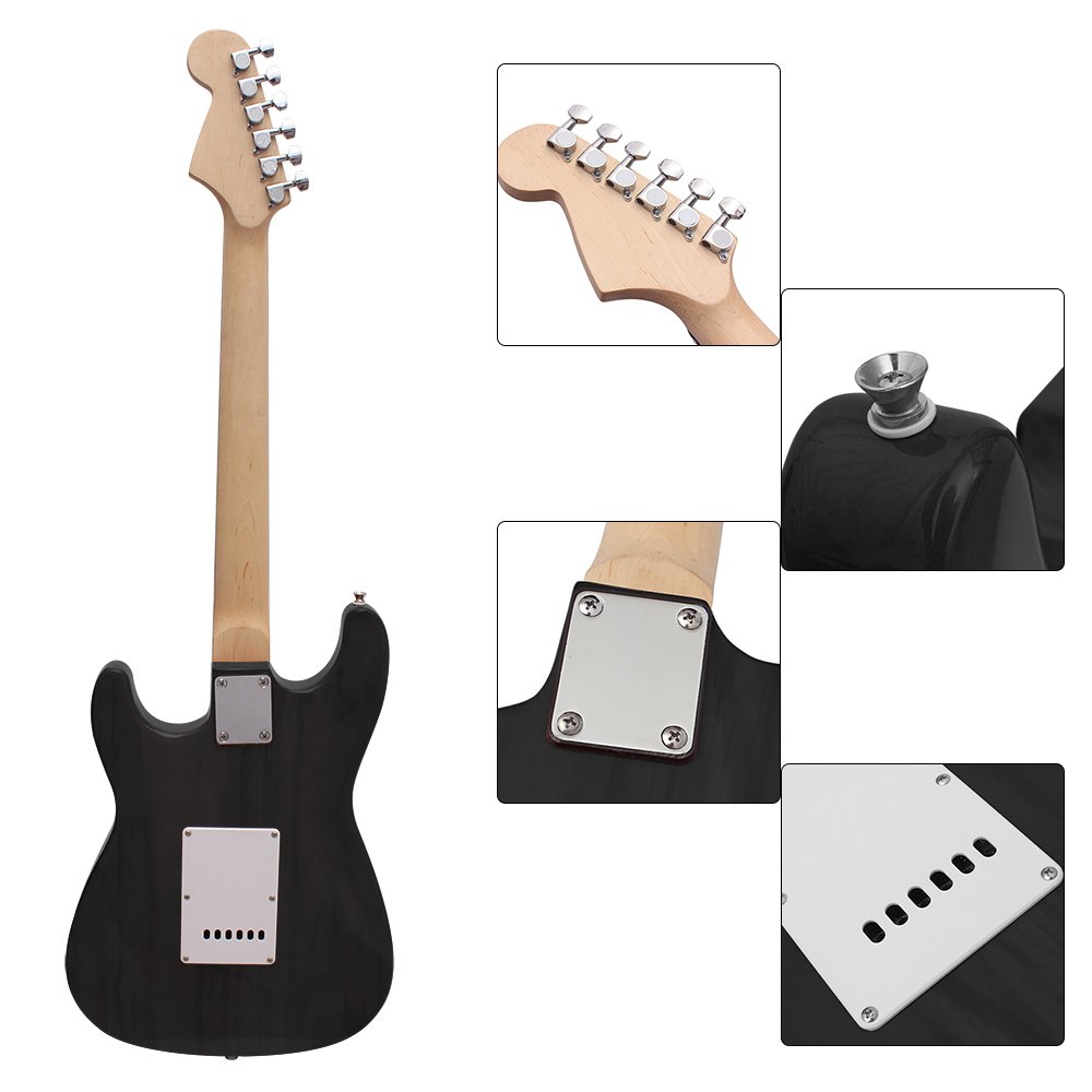 Btuty ST Electric Guitar tilleul corps Palissandre avec Gig Bag Médiator sangle