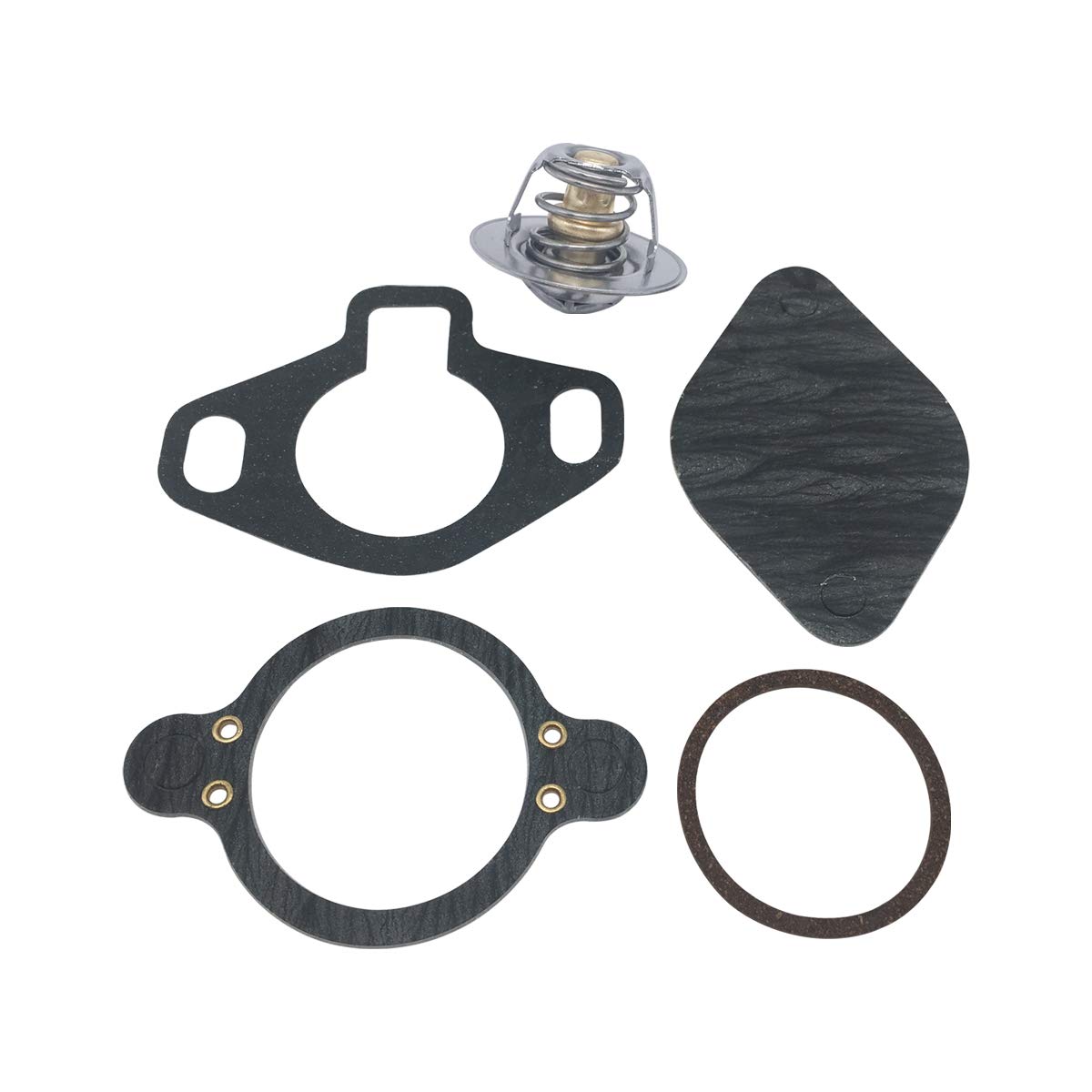 PLLP Thermostat Kit 160° for Mercruiser V6 & V8 4.3L 5.0L 5.7L 7.4L 8.2L 1987-Up Replaces 18-3647 807252Q5