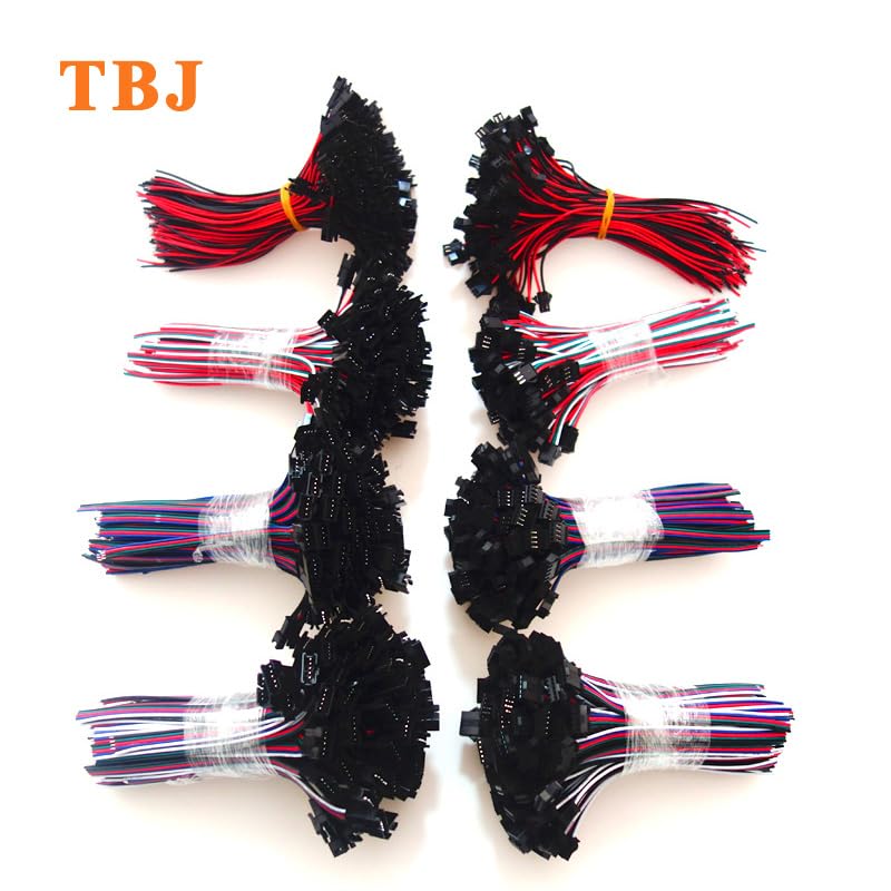 Wiring Connecting Terminals 50Pair/lot 2pin 3pin 4Pins 5pin Male Female RGB Wire Connector Cable for SMD 3528 5050 LED Lights - (Pins: 3pin)