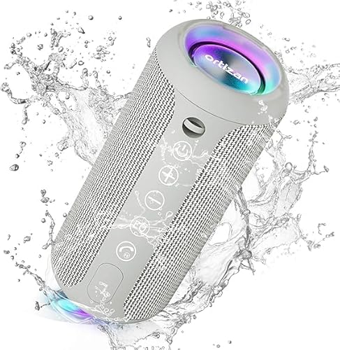 Bild 13 - Ortizan Bluetooth Lautsprecher, Musikbox Bluetooth 5.3, Lautsprecher wasserdicht IPX7, RGB Licht, 30h Akku, Bass Boost, TWS Paarung, AUX, Micro SD, 3 EQ, Eingebautes Mikrofon für Reisen Camping