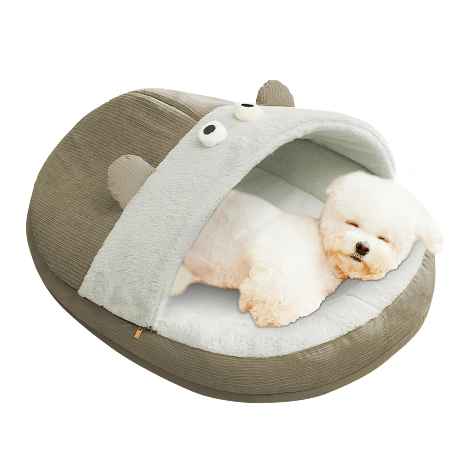 Lit pour chat avec bord surélevé et design chausson ultra chaud pour l'extérieur