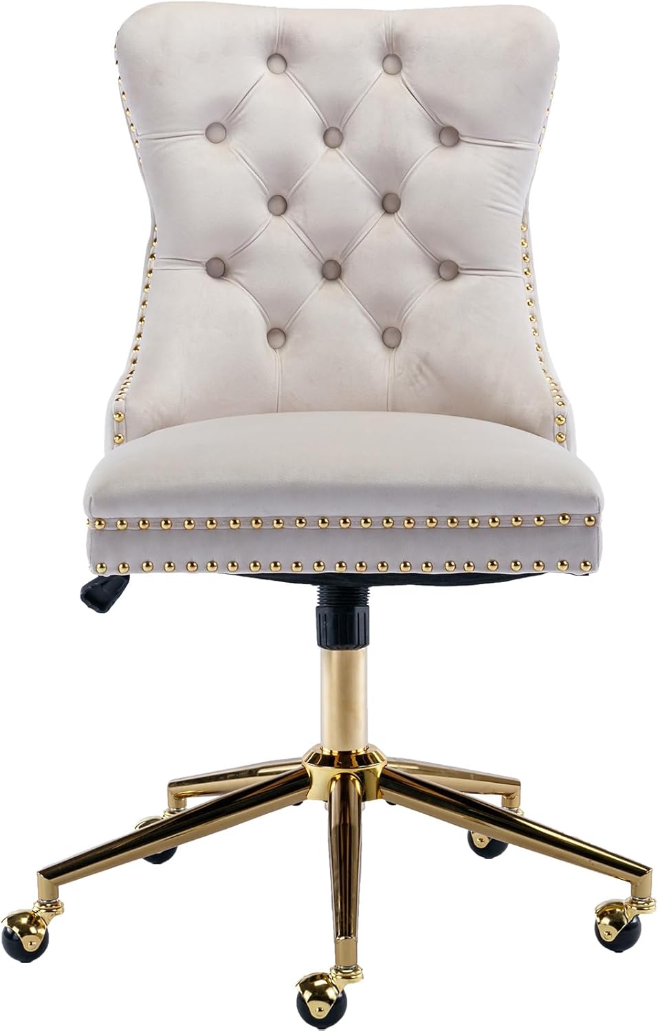 Home Office Desk Chairs Beige Velvet Desk Chair Home