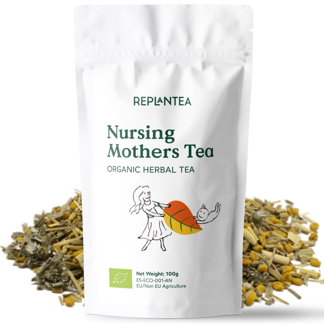 Breastfeeding Tea Organic 100g (50 Cups) | Fenugreek Tea for Nursing and Lactation, Caffeine Free REPLANTEA