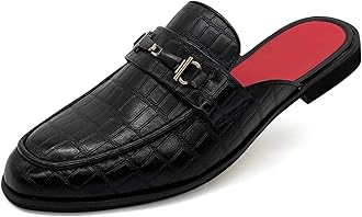 MHB Men's Mule Stylish Backless Slip-On Loafer Casual Dress Sandal Shoes Fashionable Slipper for Men Plus Size 7-13