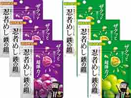 【新発売】UHA味覚糖　忍者めし　鉄の鎧マスカット味　200袋セット！ 39way-