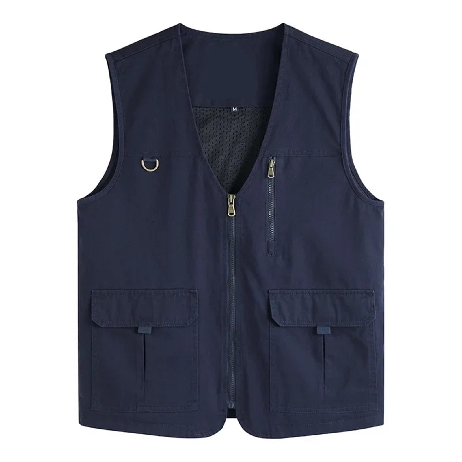 Gilet da pesca Gilet Da Uomo In Puro Cotone Stile Campeggio All'aperto