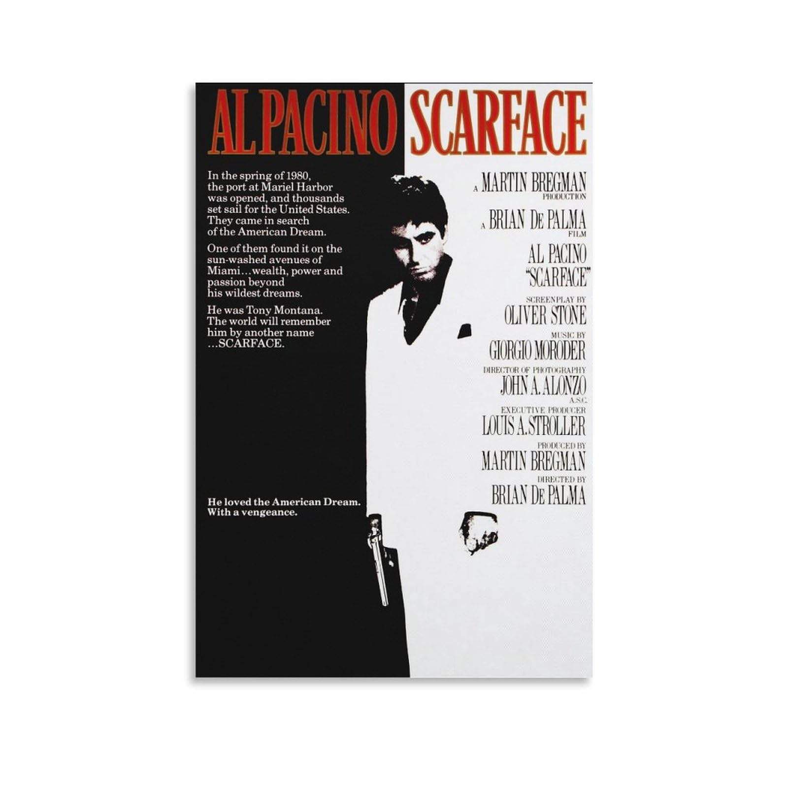 Al Pacino Black and White Canvas Art Review