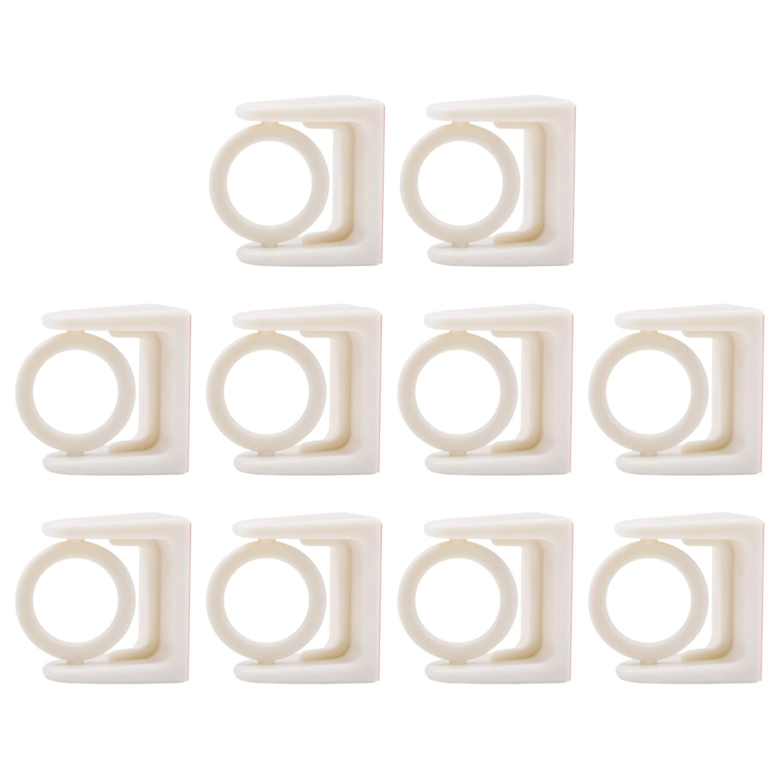 Jiingekk Multicolor Multipurpose 360 Rotation Without Drills Hook Hangers Strong Adhesive Mounting Clip For Organizing Household Items Rotatable Rings