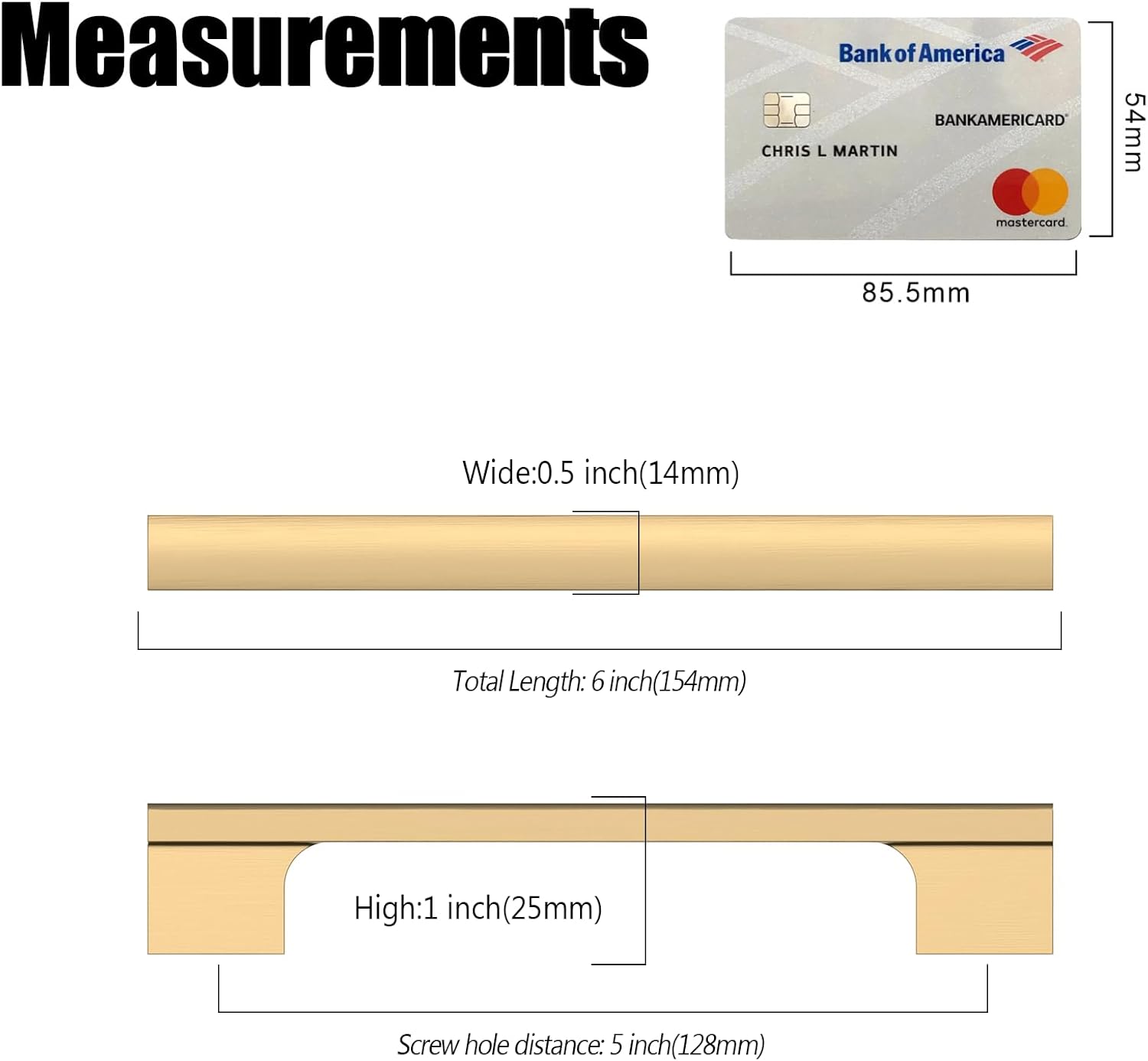 12 Pack 5"(128mm) Champagne Bronze Cabinet Pulls Kitchen Cabinet Handles Bronze Drawer Pulls Cupboard Hardware for Cabinets CK0015