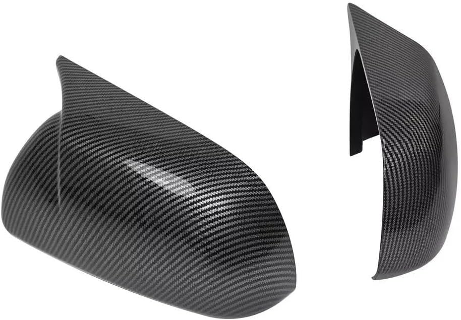 Rear View Mirror Shell Housing for Toyota for Highlander 2008-2013 Exterior Door Rear View Case Trim Wing Mirror Caps (Carbon Fiber Look)