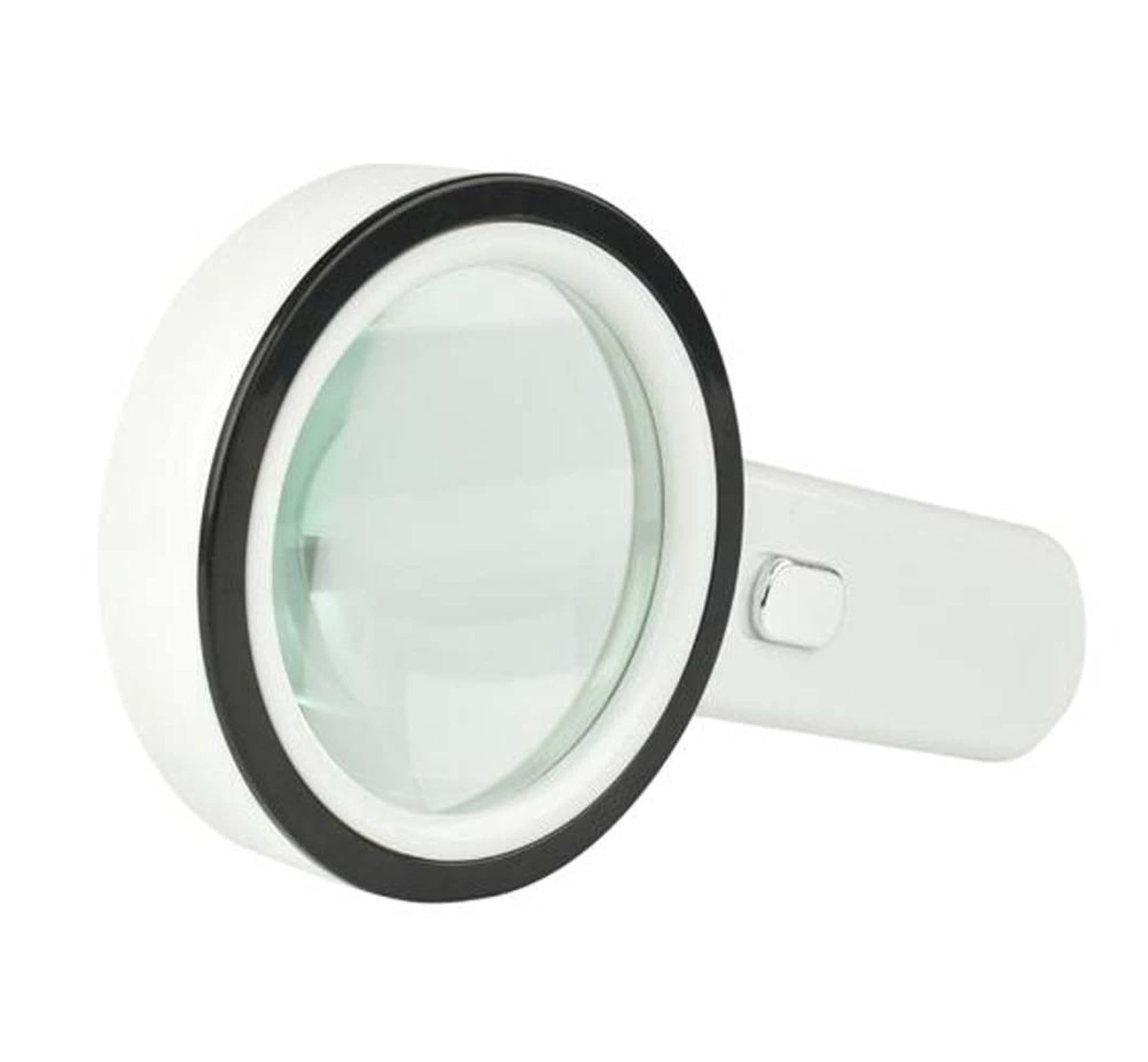 Lente D'ingrandimento Da Tavolo Illuminata 30x  Nera , Lente D'ingrandimento Da Tavolo Portatile Pieghevole In Metallo Con 6 Luci Per Tessuti Gioie 98583776