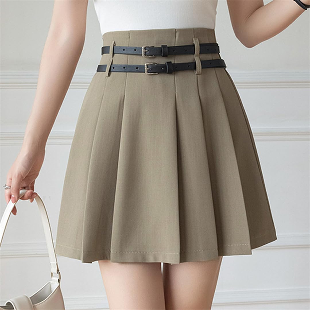 Minifaldas Plisadas De Verano para Mujer Faldas Cortas Acampanadas Sexis De Cintura Alta con Elegantes Pantalones Ajustados