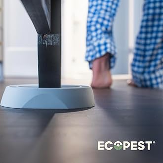 Bed Bug Interceptors – 4 Pack | Bed Bug Blocker (Pro) Interceptor Traps (White) | Insect Trap, Monitor, and Detector for Bed Legs