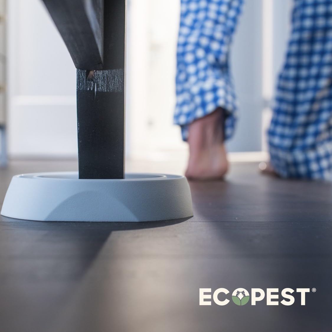 Bed Bug Interceptors – 4 Pack | Bed Bug Blocker (Pro) Interceptor Traps (White) | Insect Trap, Monitor, and Detector for Bed Legs