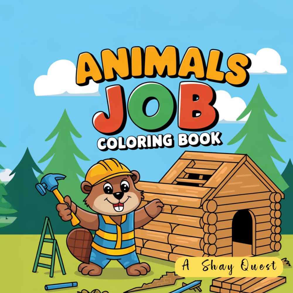 Animals Job Coloring Book: A fun and imaginative coloring adventure where animals do fun jobs!
