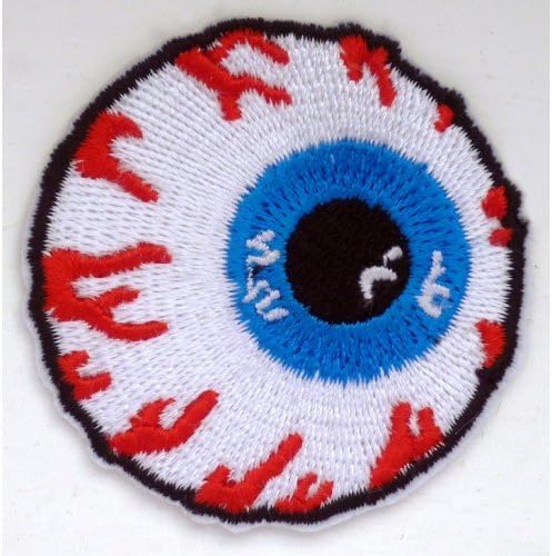 MISHKA Bulging Eyeball Iron or sew On Patch by Wonder Fullmoon