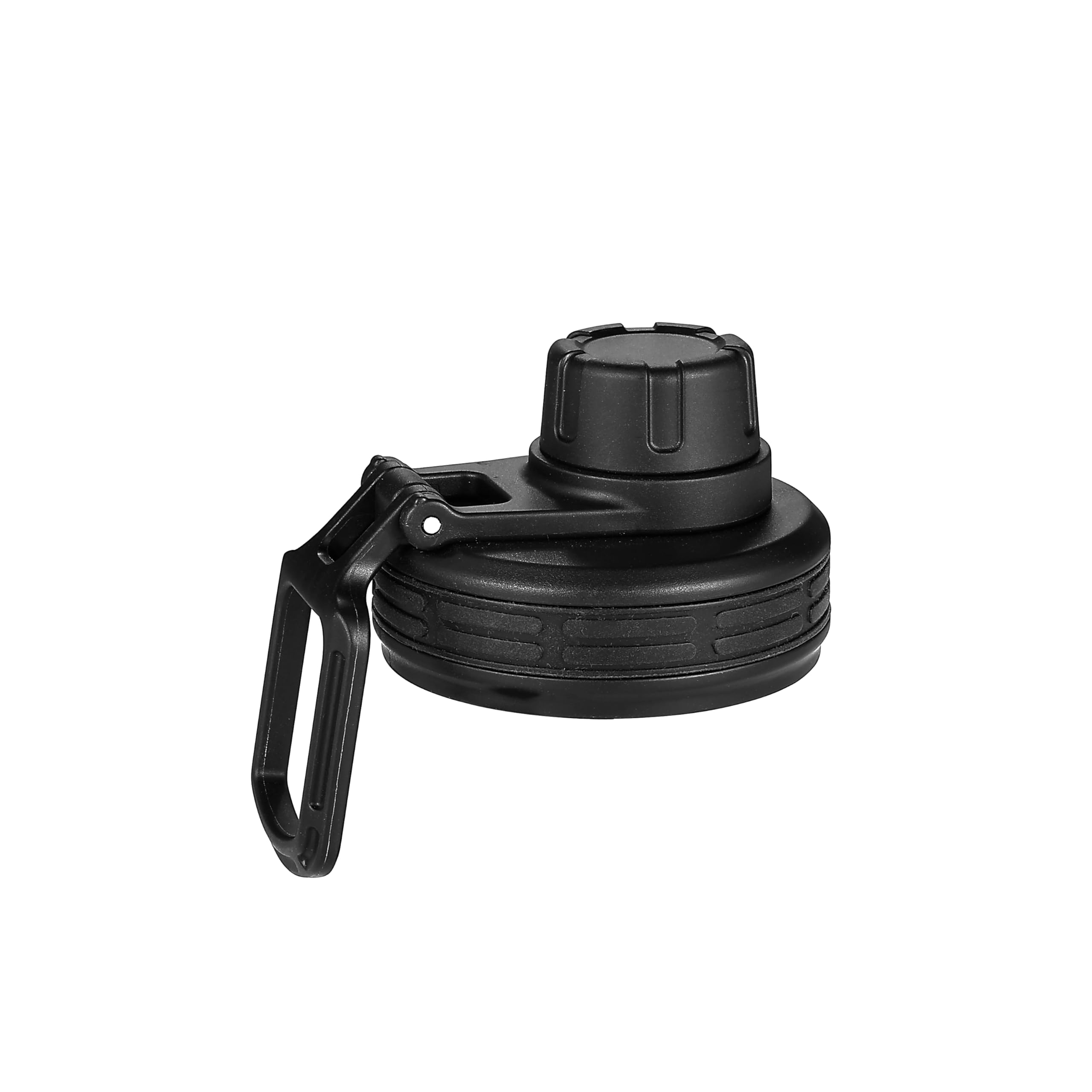 Thermo Trinkflasche 1L Edelstahl Schwarz mit Sportverschluss - Wasserflasche Metall isoliert für Sport und Wandern -Outdoor Thermoskanne weithals - spülmaschinenfest