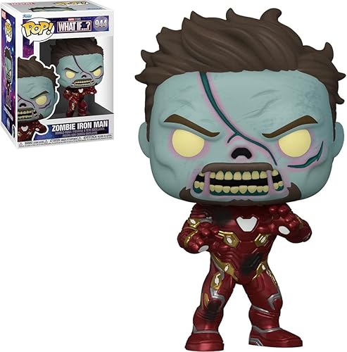 Miniatura 2 de Funko Marvel What If - Zombie Iron Man Tony Stark Pop! Figura de vinilo (incluye funda protectora compatible con caja Pop Box)