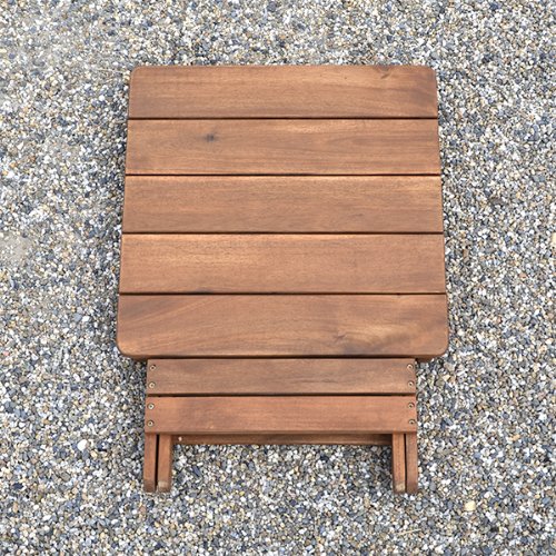 Plant Theatre Outdoor Side Table - Small Folding Tables for Patio, Porch, Deck, Fire Pit, Backyard Party or BBQ, Made of Hardwood - Image 2