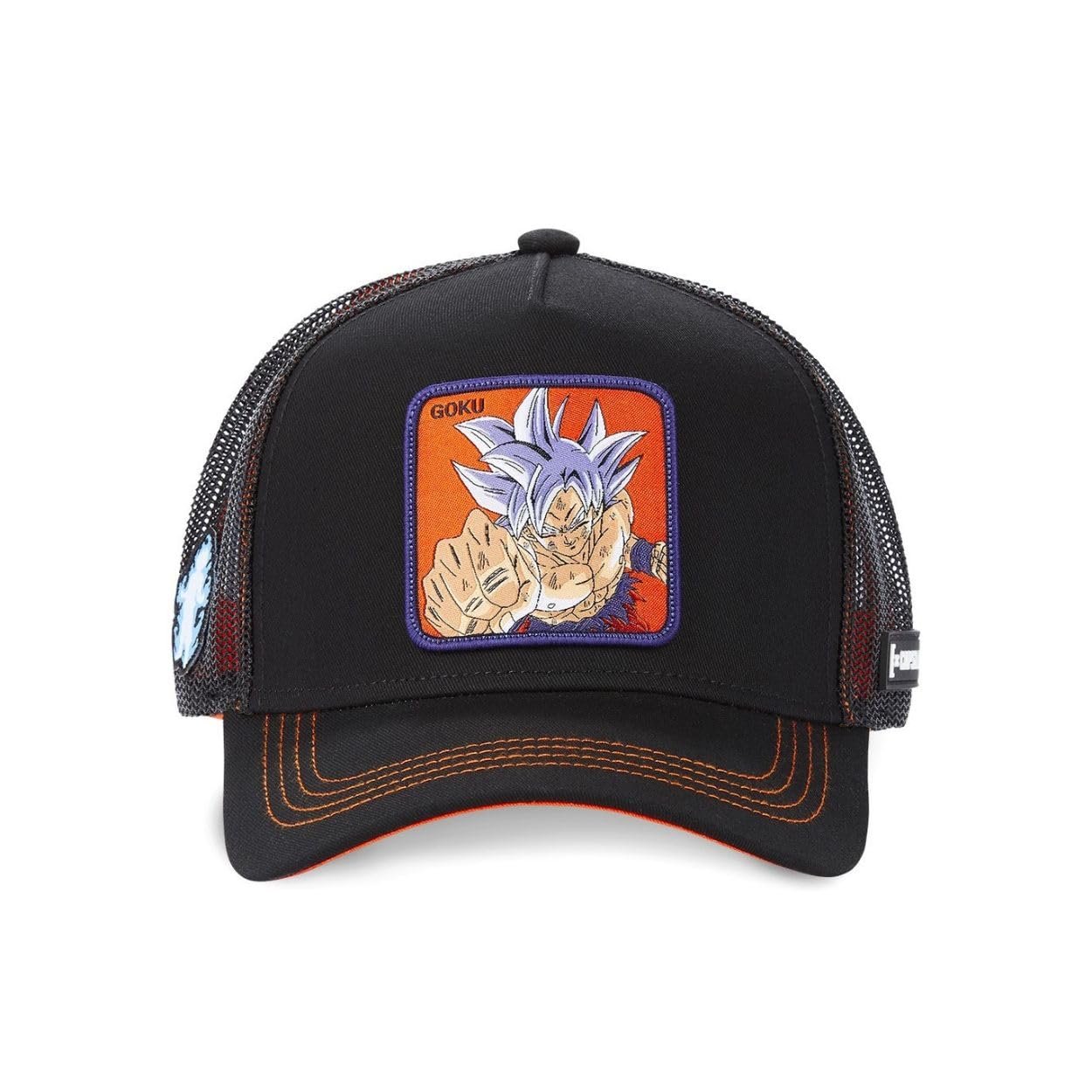 Capslab Goku Dragon Ball Z Black Orange Trucker Cap - One-Size