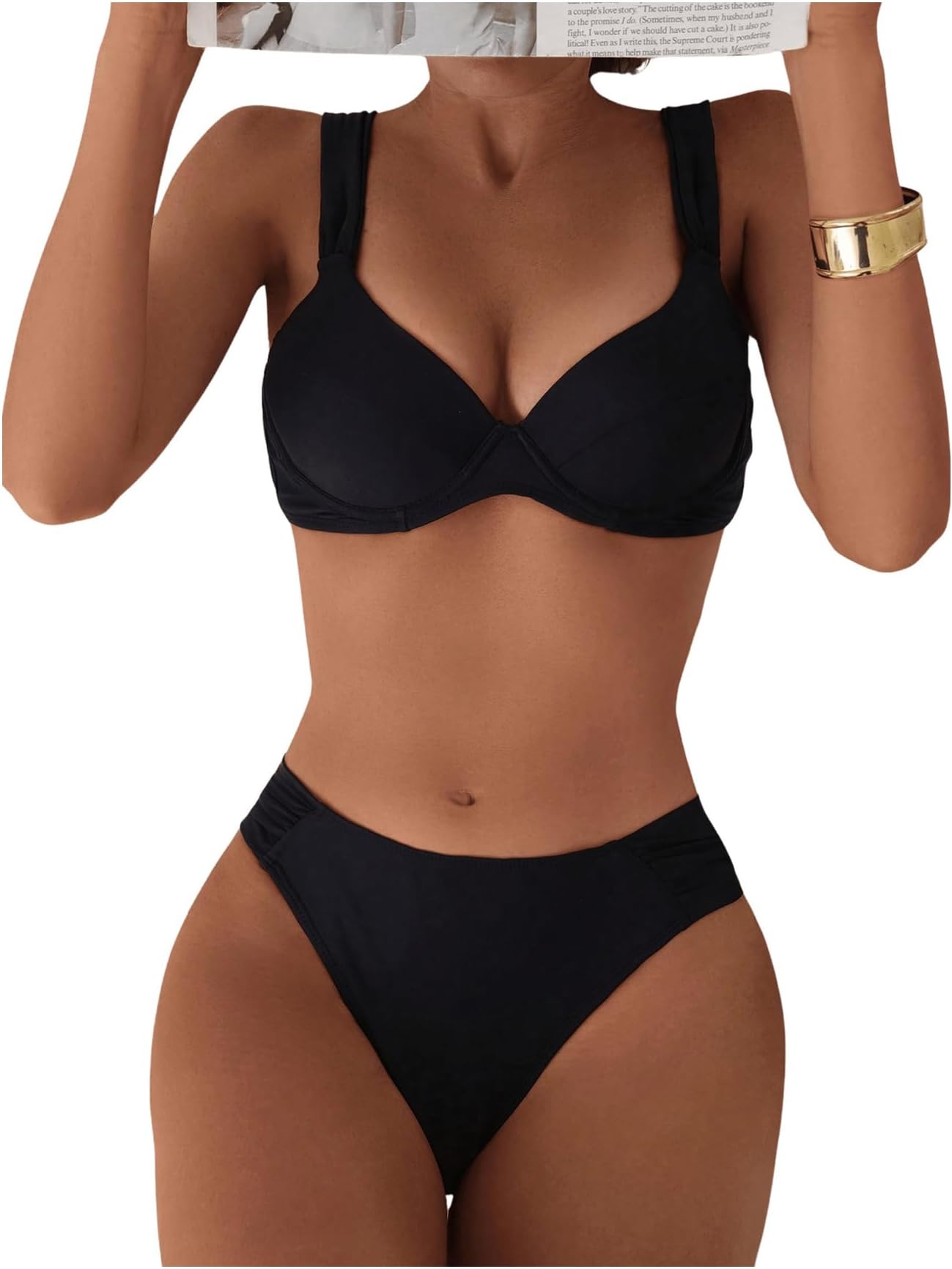 Women's Two Piece Bathing Suit Underwire Push Up Swimsuit Summer Beach Bikini Set