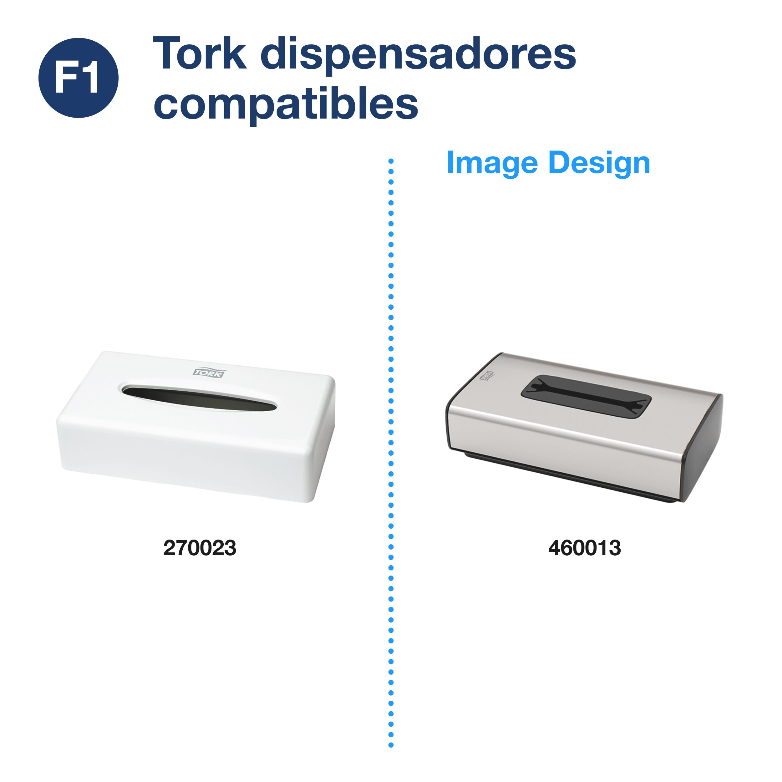 Tork Pañuelos Faciales Suaves Blancos F1, Premium, 2 capas, 30 x 100 hojas, 140280