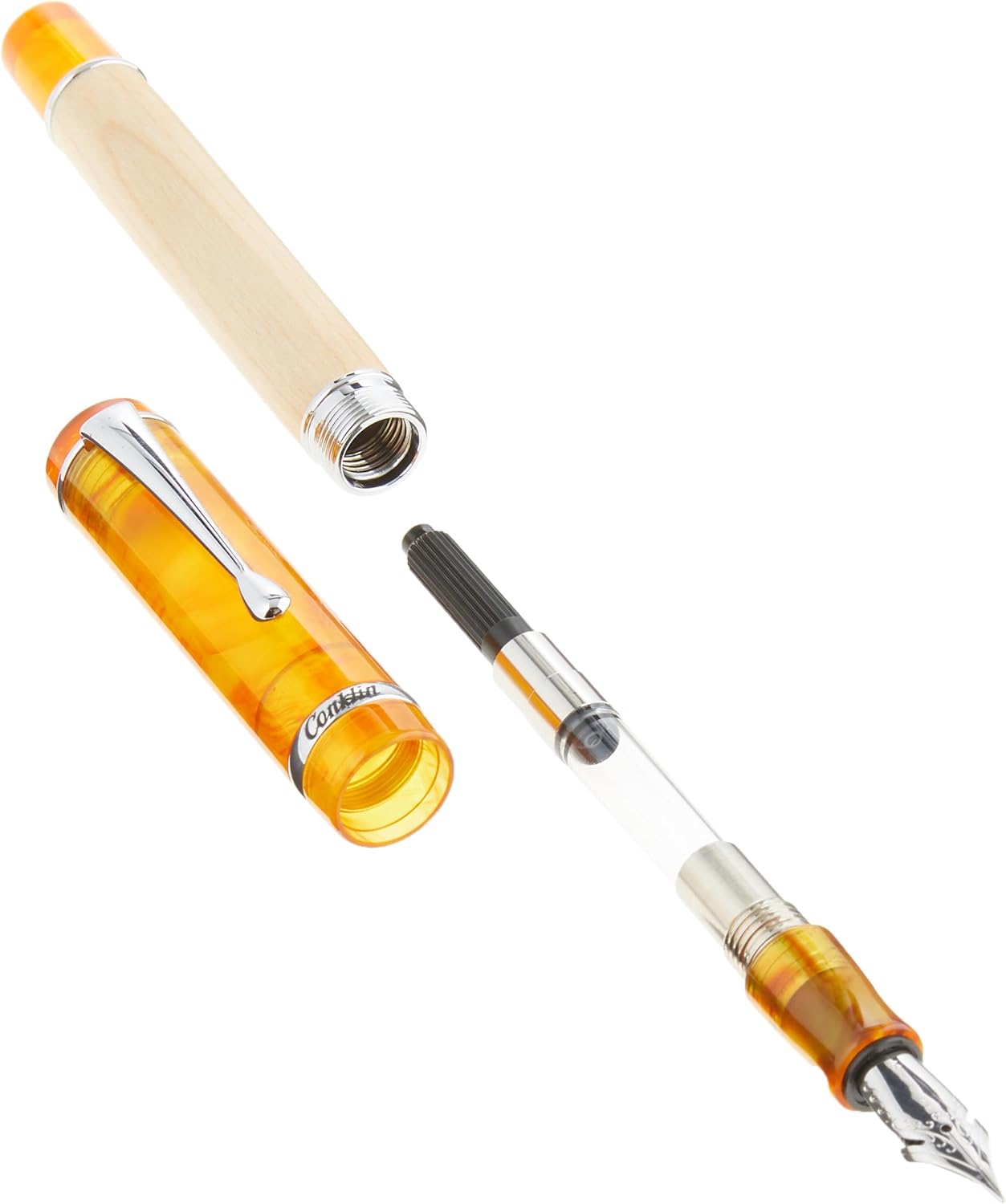 Conklin Duragraph Special Edition Fountain Pen Voyager - Flex Nib, Dynamic Writing Instrument with Unique Birchwood Design