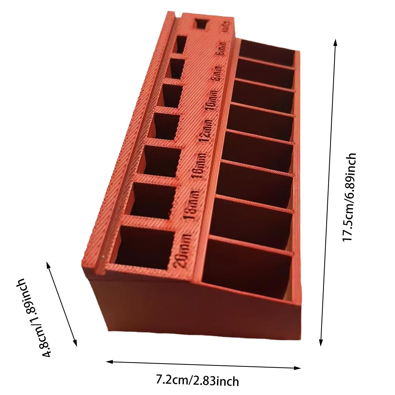 Hansen Global HR92002 Socket Tray44; Orange - 6 Piece