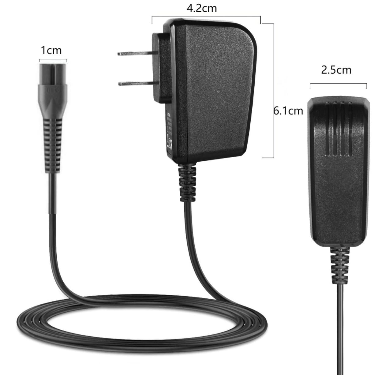 Ładowarka zastępcza 9649 kabel do ładowania 3,5 V kompatybilna z bezprzewodową maszynką do strzyżenia włosów i trymerem Wahl Color Pro, adapter AC, kabel do ładowania 180 cm