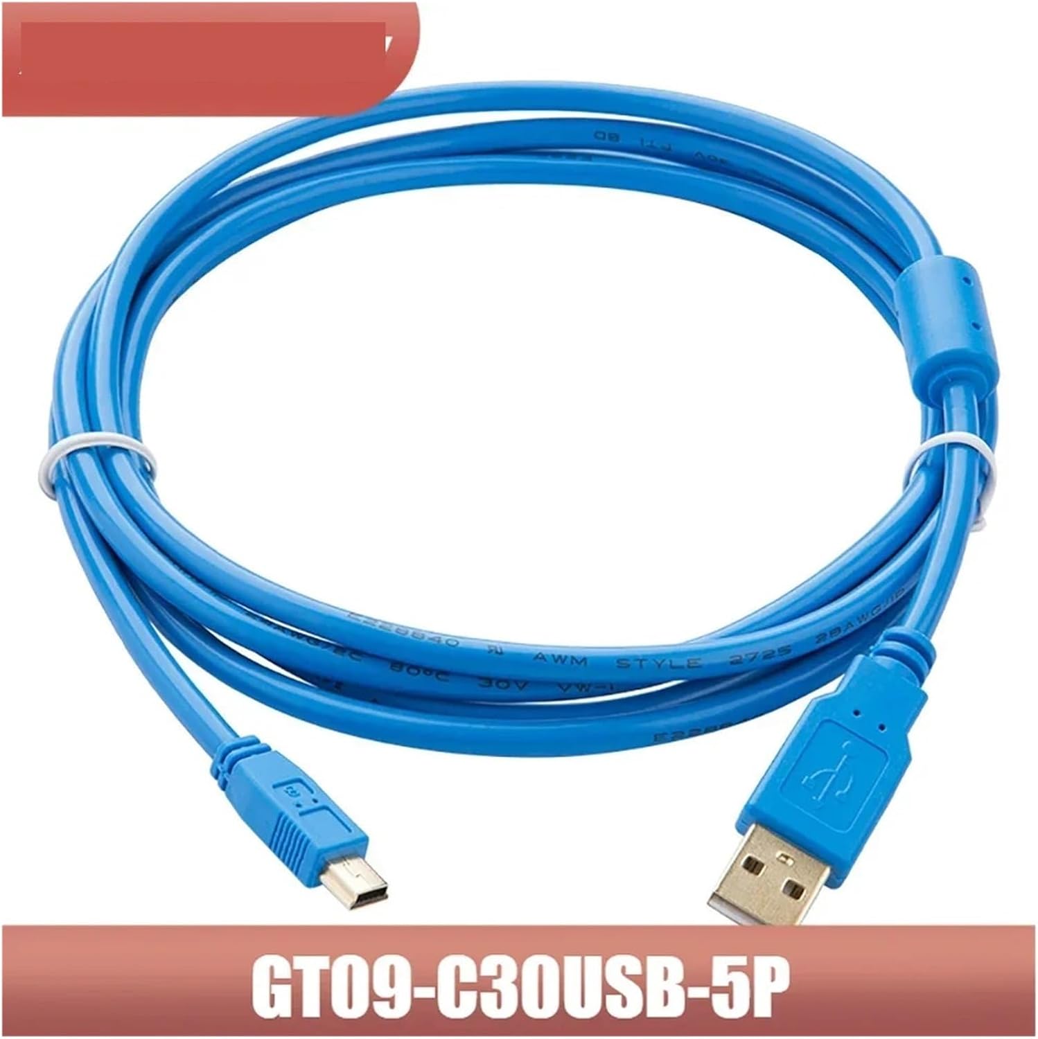 GT09-C30USB-5P GT11/12 GT15 GT1050 GS200 GS2107 GOT1000(Gold-Plated Blue,3/M)
