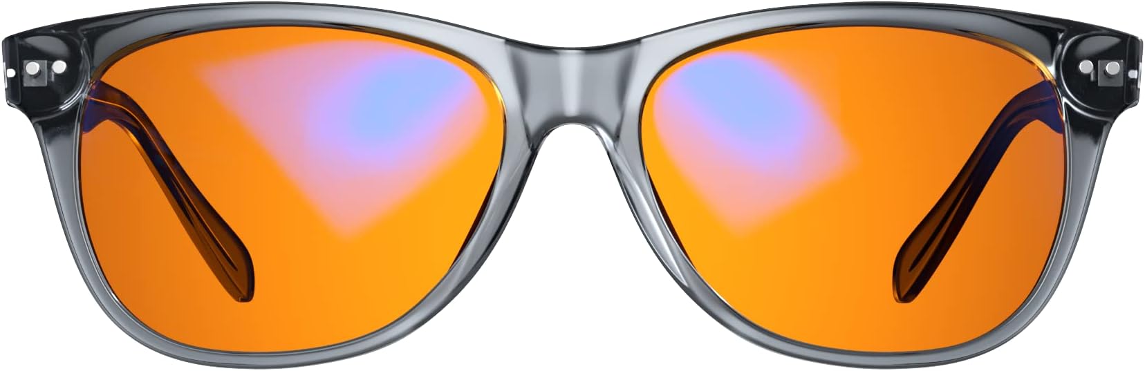 Swanwick Crystal Night Swannies : Premium Blue Light Blocking Glasses for Better Sleep and Eye Strain Relief - One Size Fits Most - Smoky Quartz