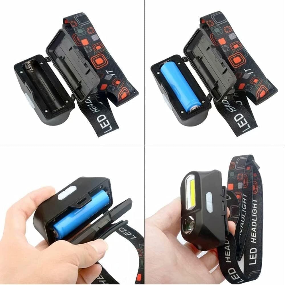 Latarka czołowa LED, przenośna Mini latarka czołowa LED USB akumulator lampa czołowa kempingowa reflektor wędkarski latarka latarka czołowa