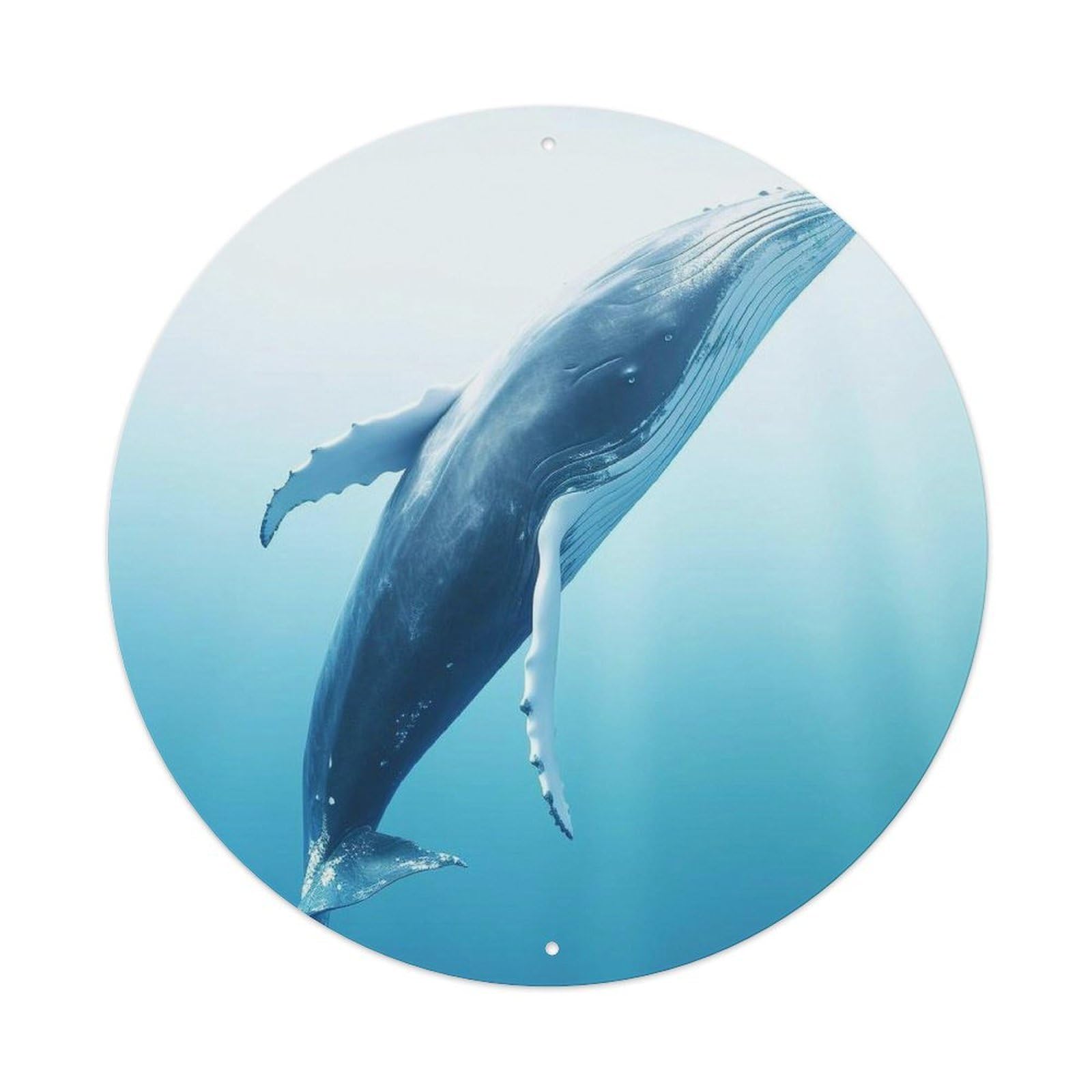 Giant Whale Marine Animal Metal Tin Sign
