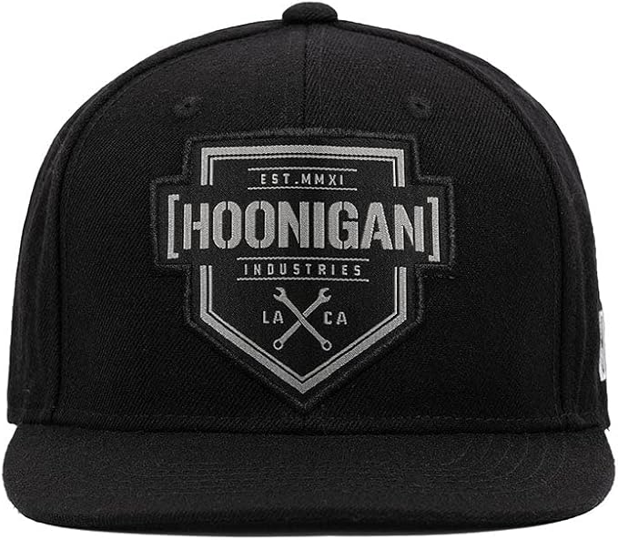 Hoonigan Bracket X Snapback hat Black 