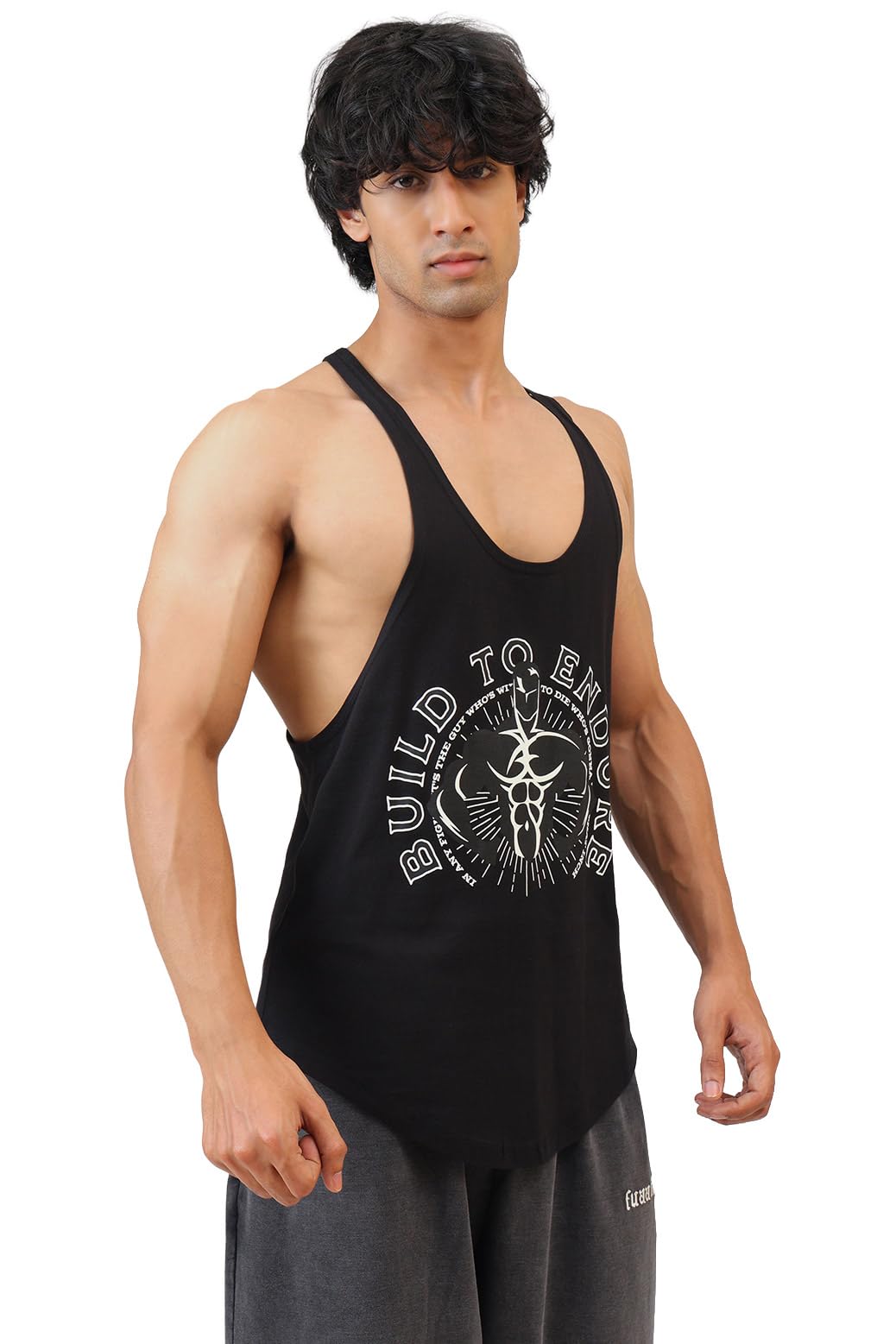 Mens Build to Endure Regular Fit Cotton Vest Stringer-image-48