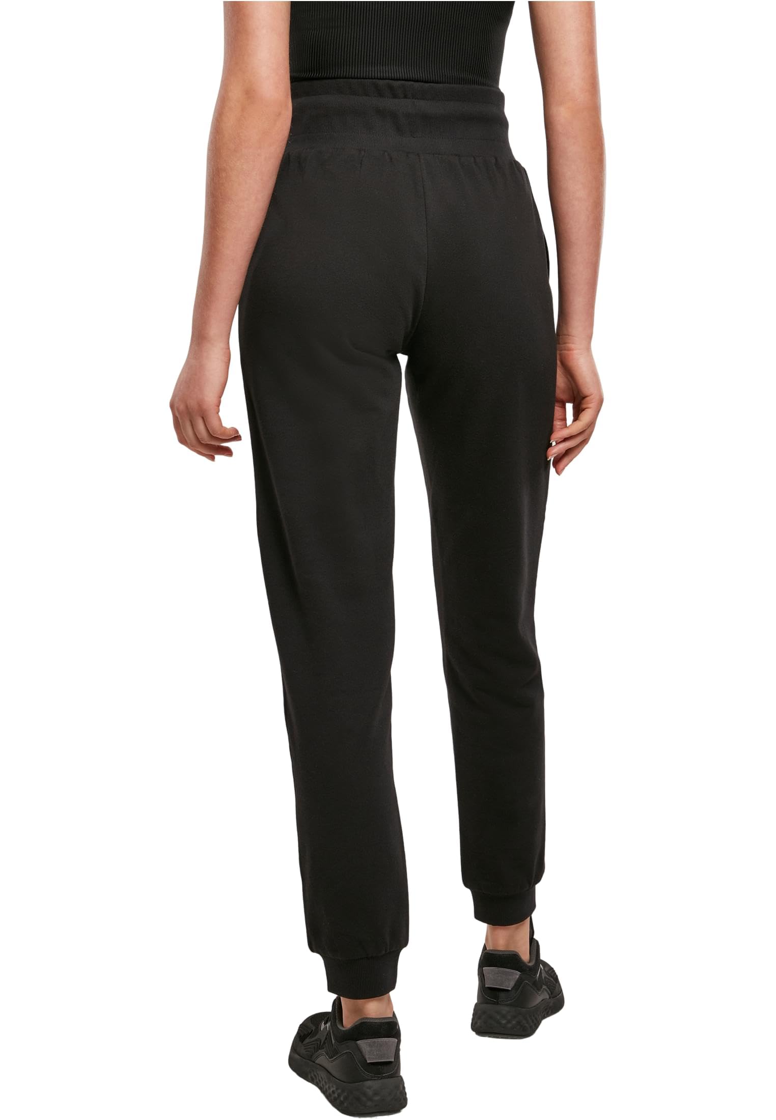 Urban Classics Cozy Joggers Mujer Pantalones de Deporte Negro 95% algodón, 5% elastán