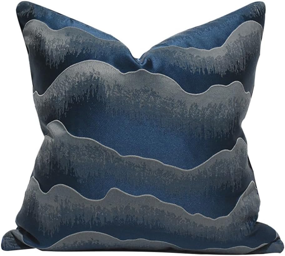 HBJWOV Model Room European Corrugated Sofa Cushion Homestays Villa Living Bay Window Hold Pillowcase