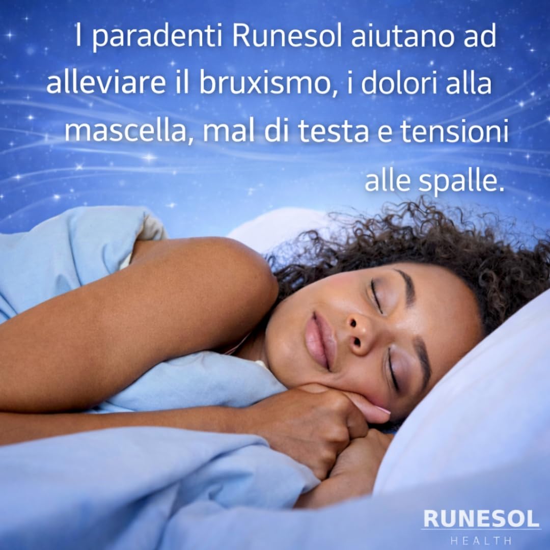 Runesol Bite Bruxismo Notturno Automodellante, 4 x Regolare, Byte Dentale Notturno, Byte Notte Automodellanti, Bite per il Bruxismo, Bait Protezione Denti Notturno, Mouth Guard Teeth Grinding, Baiter