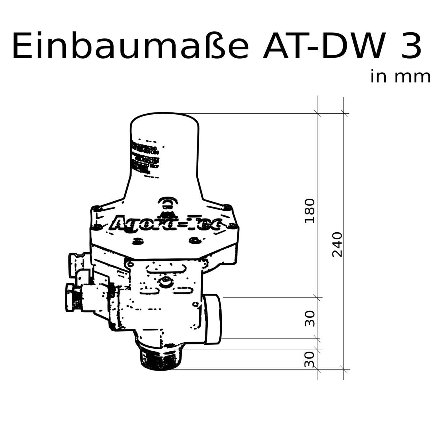Agora-Tec® Pumpen Steuerung Druckschalter Durchflusswächter mit Trockenlaufschutz DWv-3 verkabelt