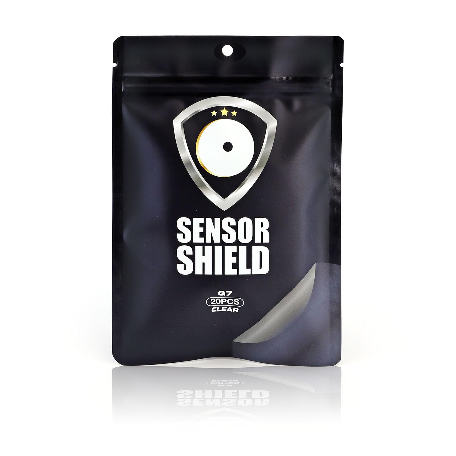 Sensor Shield Premium Adhesive Patches for Dexcom-G7 CGM Sensors, Long Lasting Waterproof & Sweatproof Good for up to 20 Days of Use (Clear)