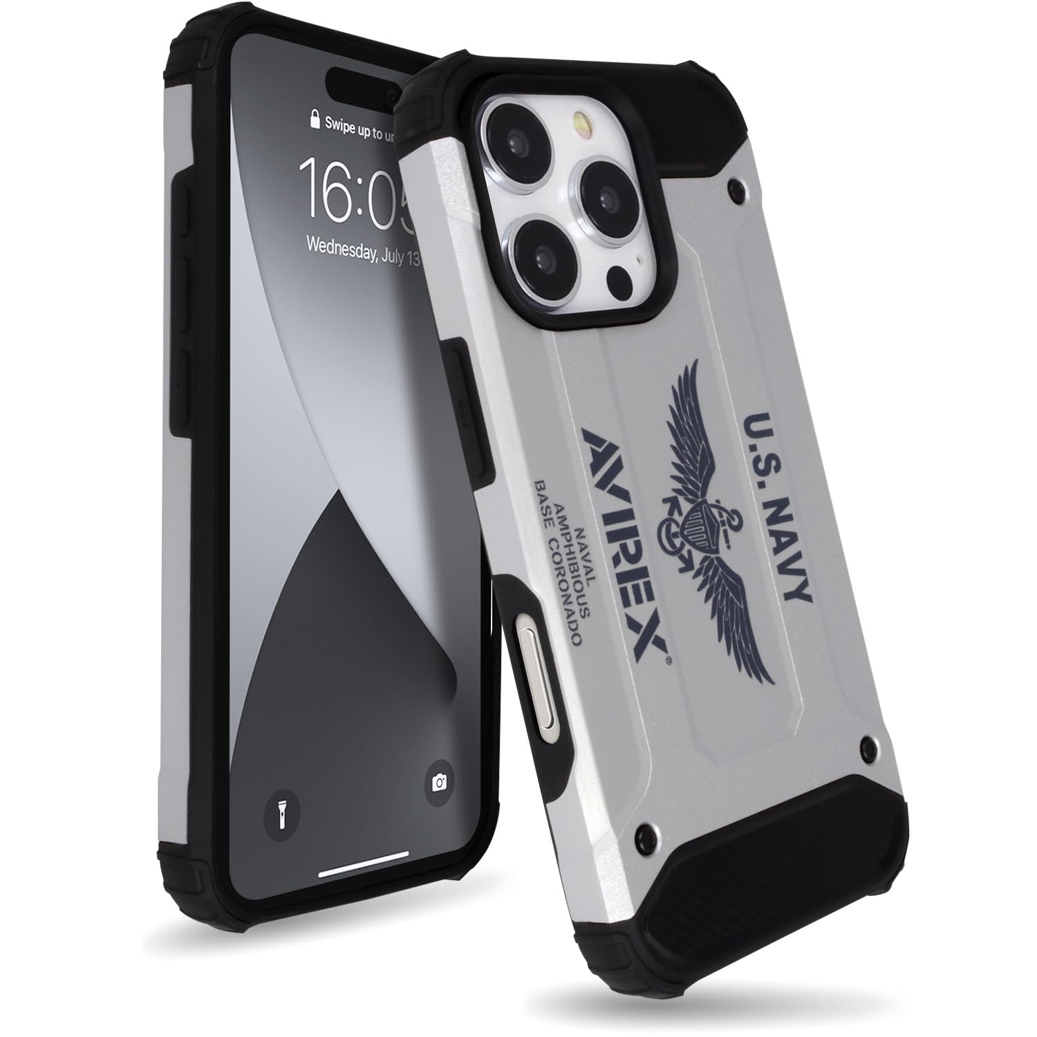 Amazon.co.jp: 【 AVIREX 正規品 】 iPhone 16 Pro ケース 耐衝撃 米軍