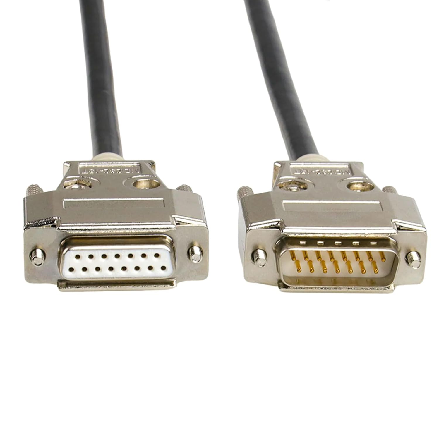 DB15 Male Female Data Cable Connectors Wire Line 26AWG Extender Cord for Cash Registers Computer 1.5m-30m Long