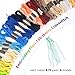 150 Color Skeins Rainbow Color Embroidery Floss，Cross Stitch Threads, Bracelet Yarn, Craft Floss