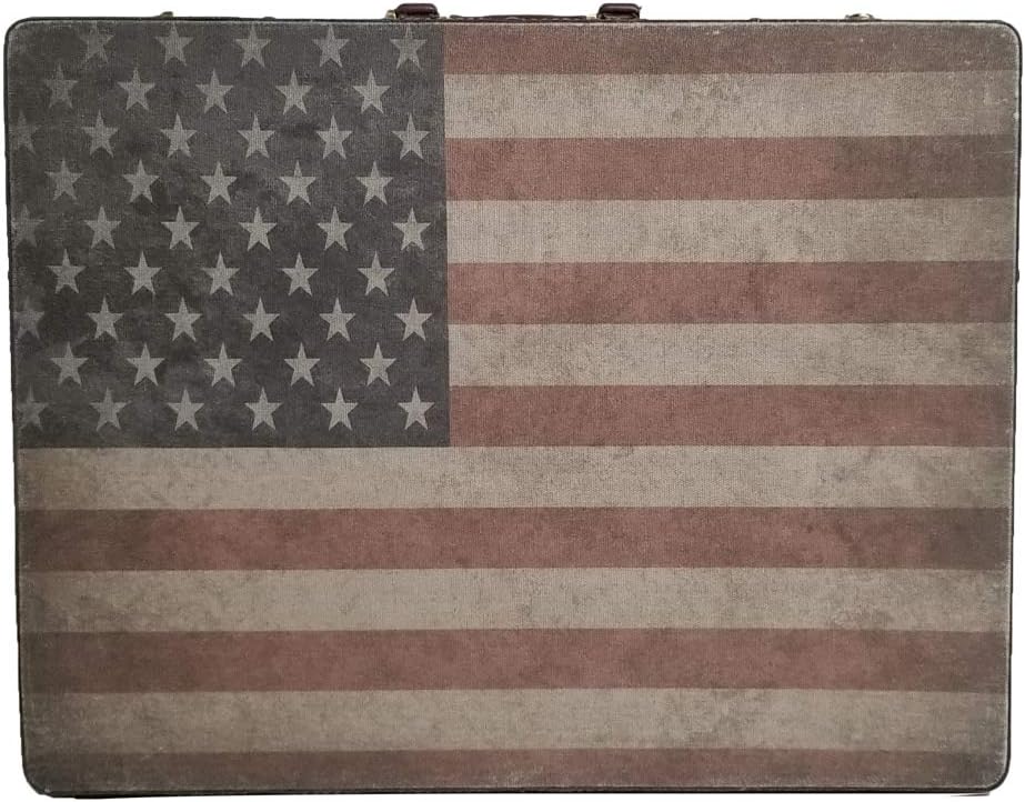 Vincent Master Case Travel Stylist Barber Case Nostalgic Series (American Flag)