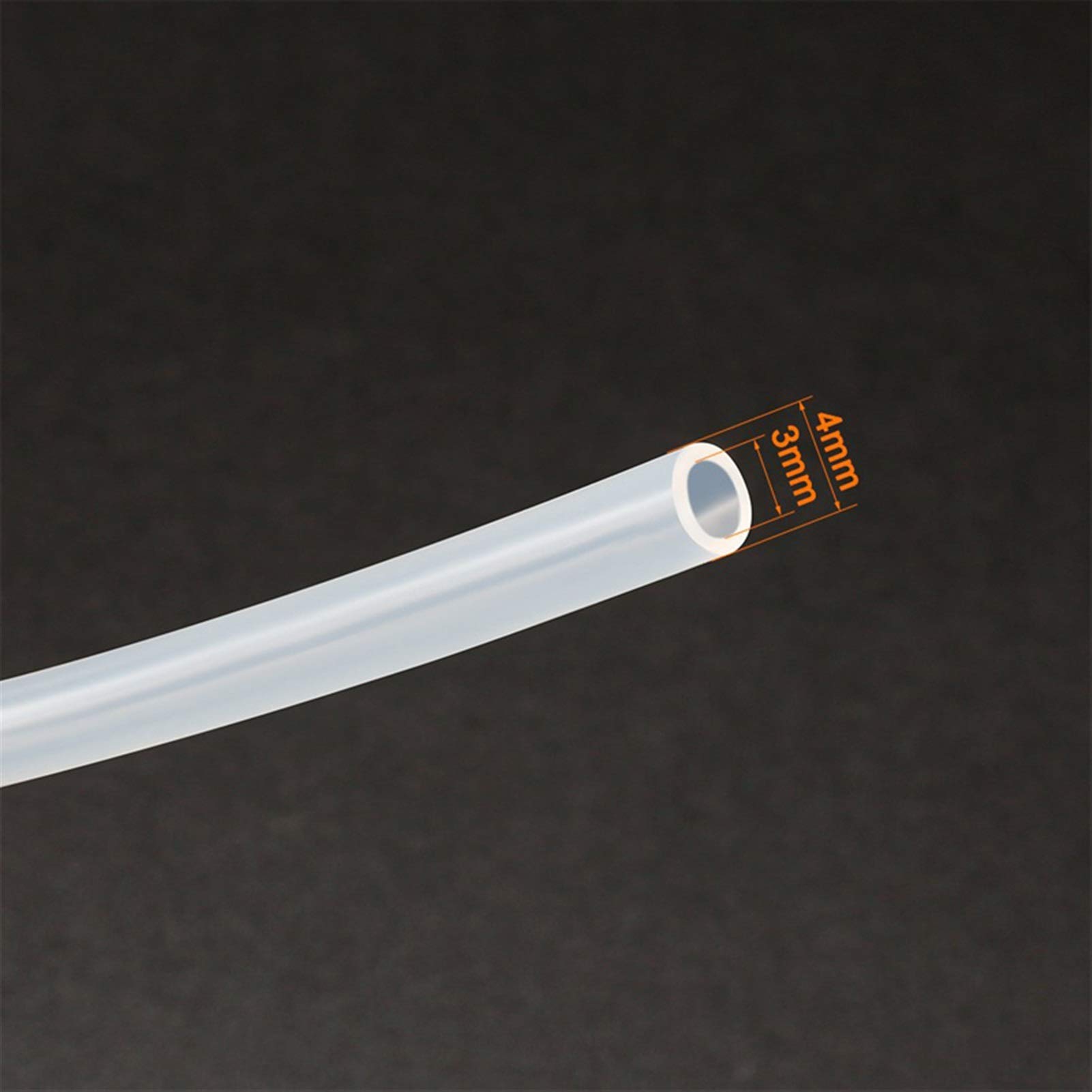 Transparenter flexibler Silikon-Gummischlauch, Silikon-Gummischlauch, durchscheinend, 2–8 mm ID x 4–30 mm Außendurchmesser, 1 Meter (8 x 10 mm)